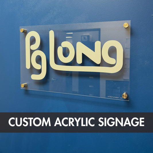 Custom Acrylic Office Commerical Space Wall Sign
