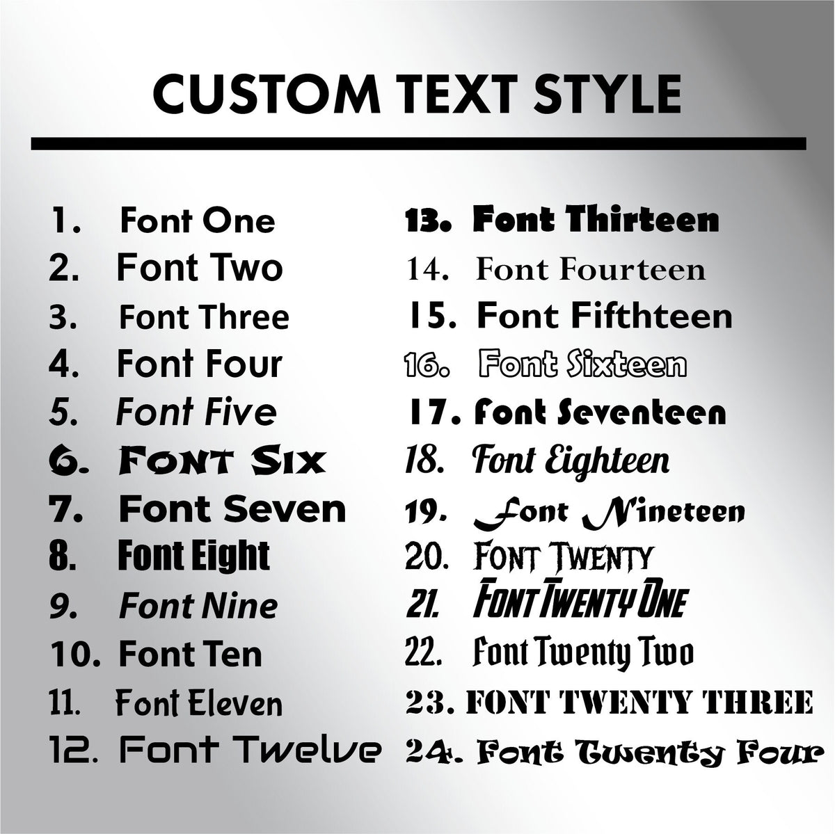 Custom Vinyl Graphic and Lettering Decal Stickers