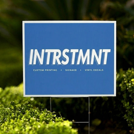 Single Color Yard Signs